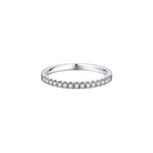 1.5mm Moissanite Diamond Round cut eternity band 