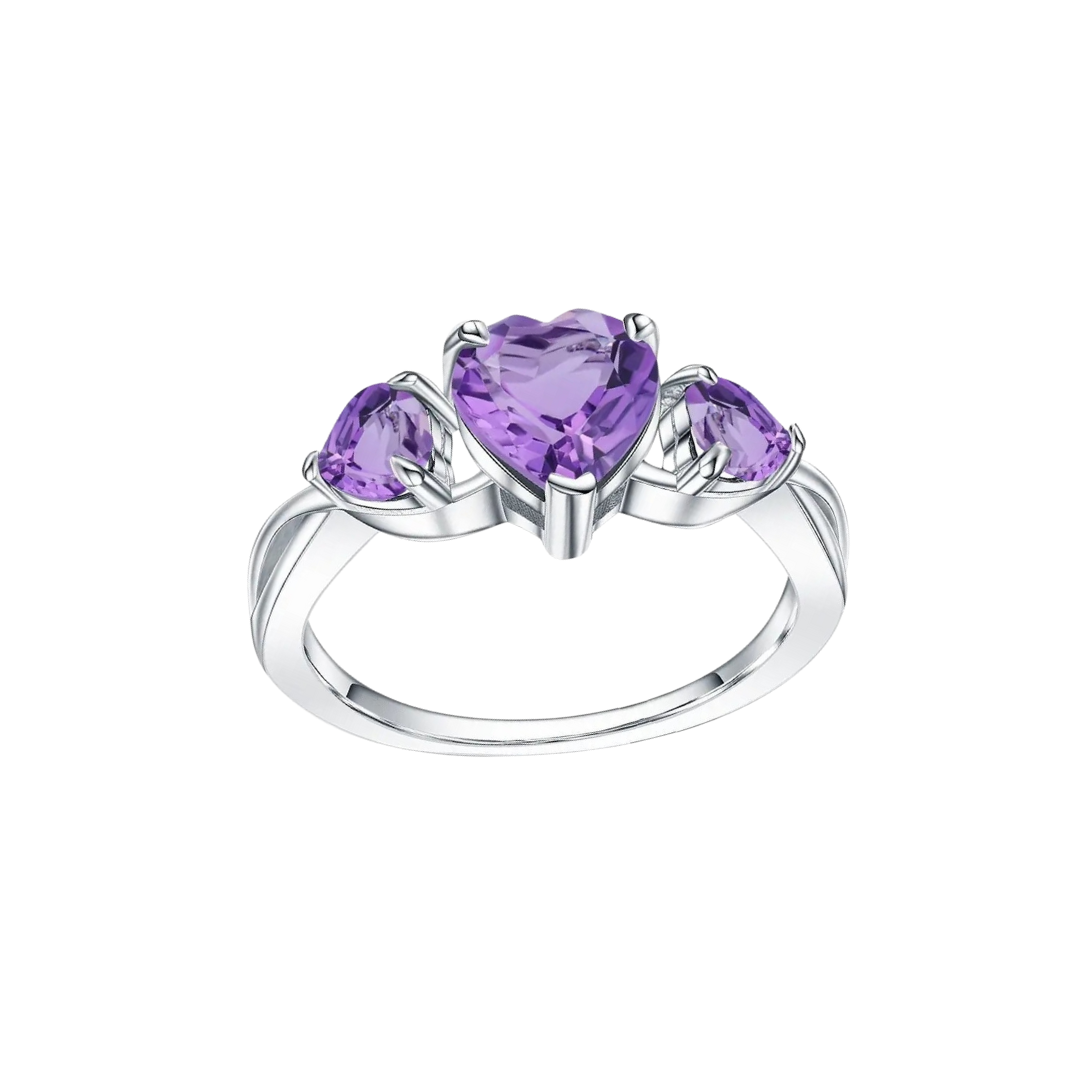 Amethyst hot sale promise ring