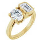 two stone diamond engagement ring 