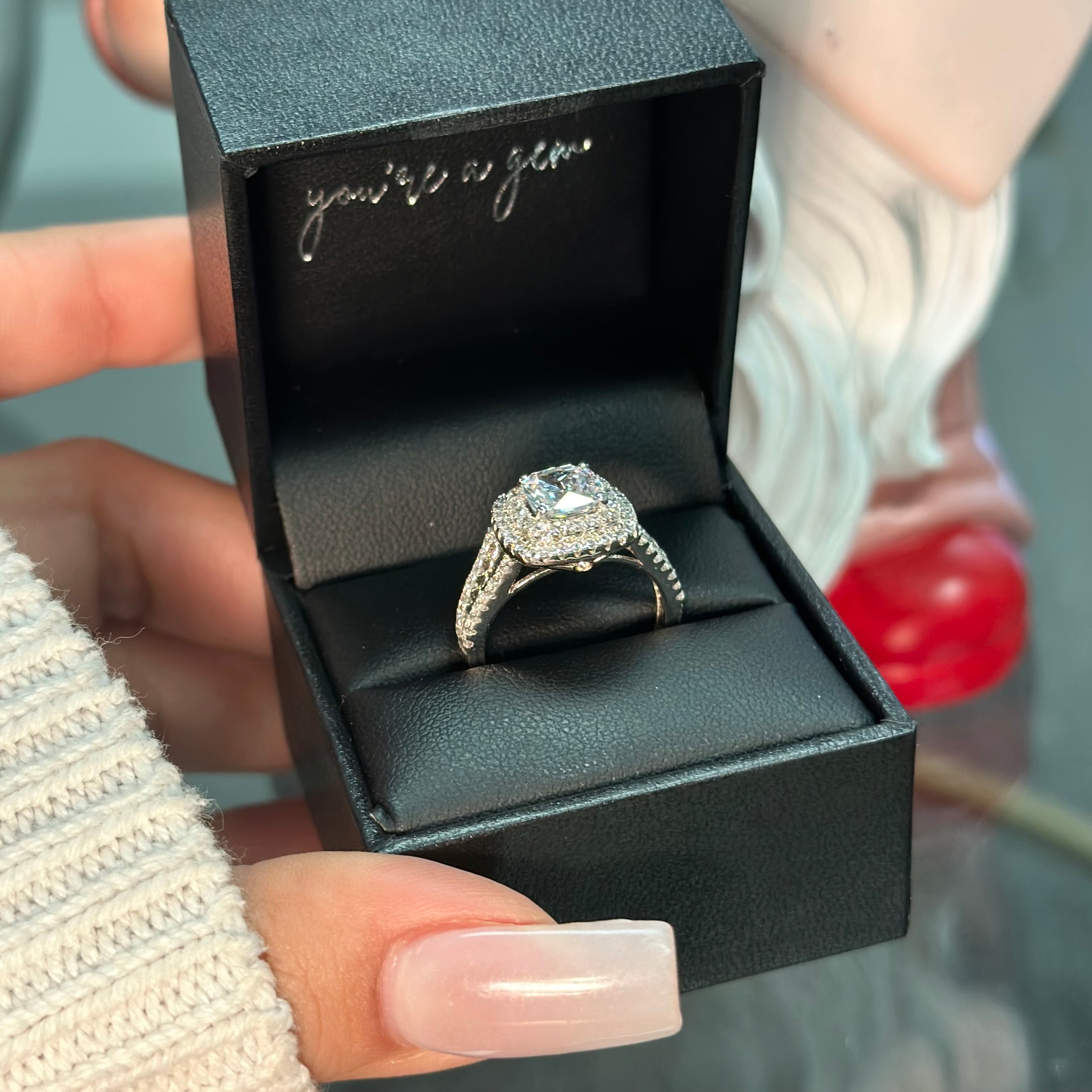 Affordable moissanite sale engagement rings