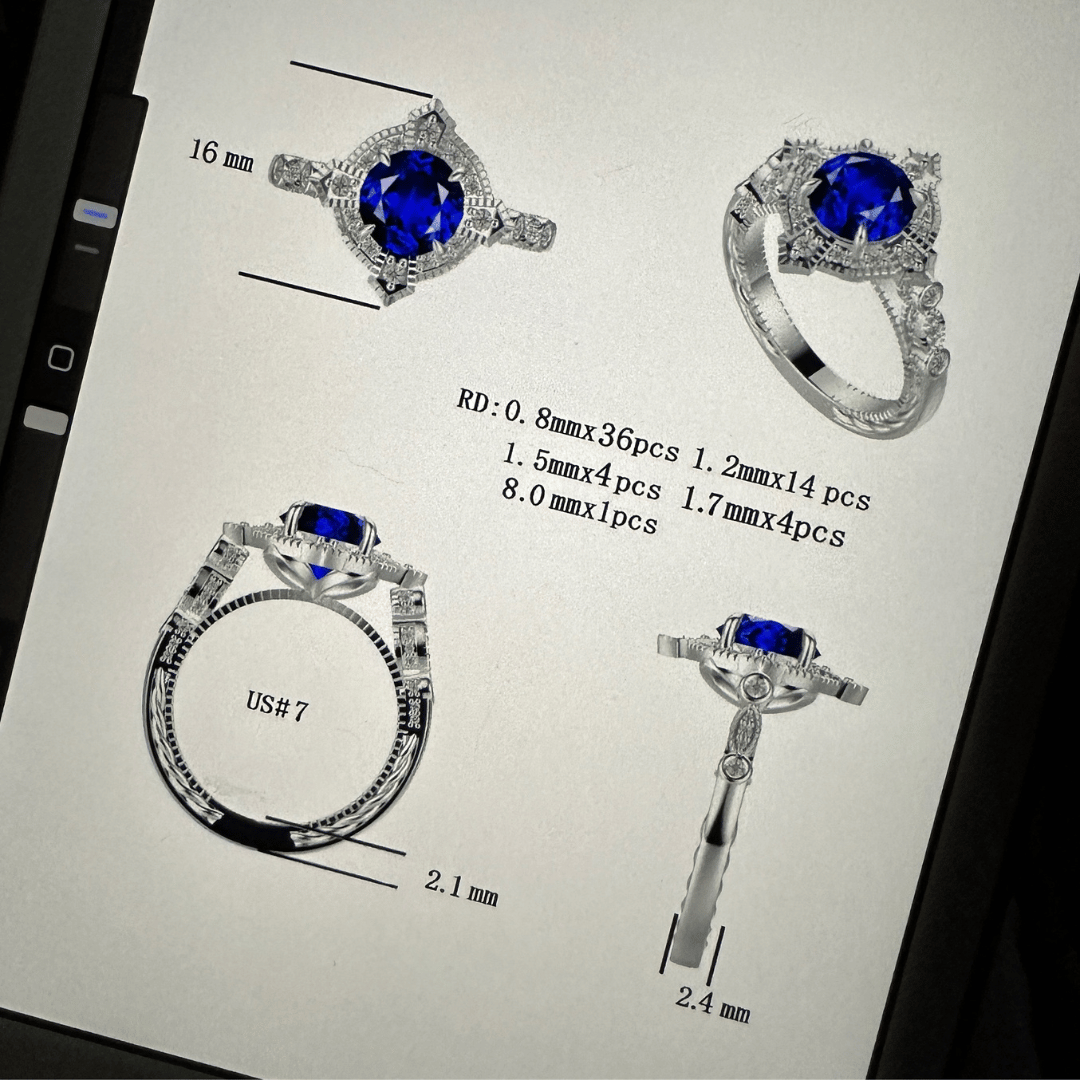 CUSTOM JEWELRY CAD SERVICE – Ring Deluxe