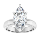 marquise cut thick band solitaire lab diamond 14k yellow gold engagement ring 2025