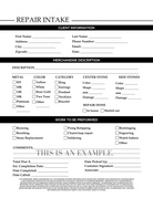 jewelry store repair intake form pdf 