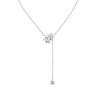 pear cut moissanite drop necklace sterling silver bridal womens jewelry