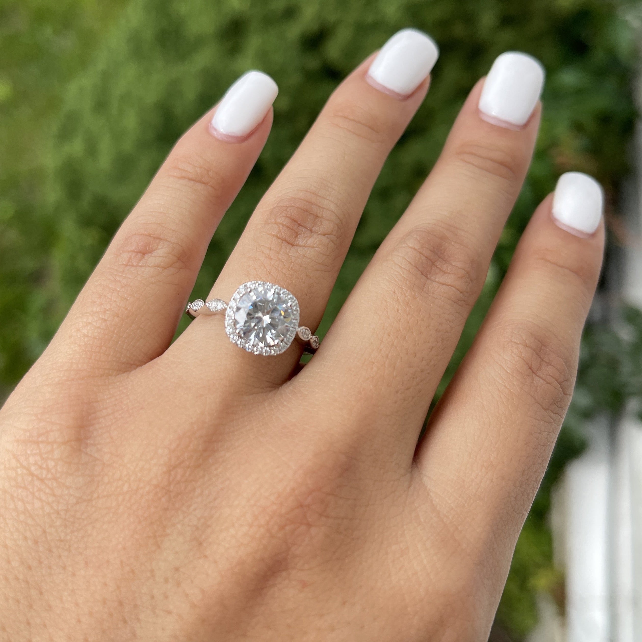 Good Moissanite Diamond Ring | 0.5 Carat Diamond | 6 Claws | 925 Sterling Silver | Anniversary Ring | Moissanite Rings | Moissanite Fine Jewelry